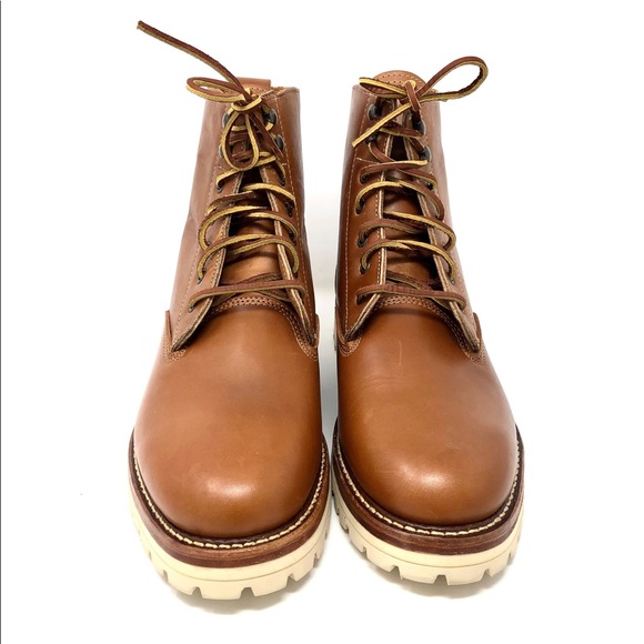 Cole Haan Maine Rugged Tan Horween Leather Boots - Picture 5 of 8